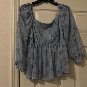 Women’s pink rose top